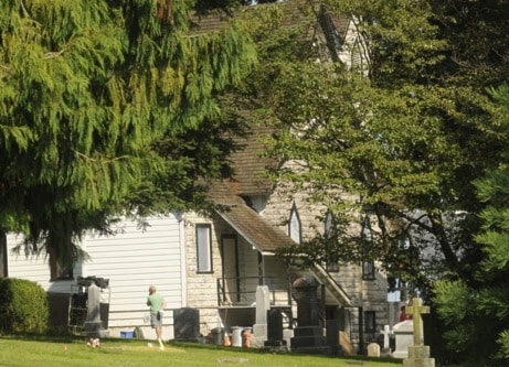 Sci Fi TV show Supernatural is on location at Cloverdale's Christ Church