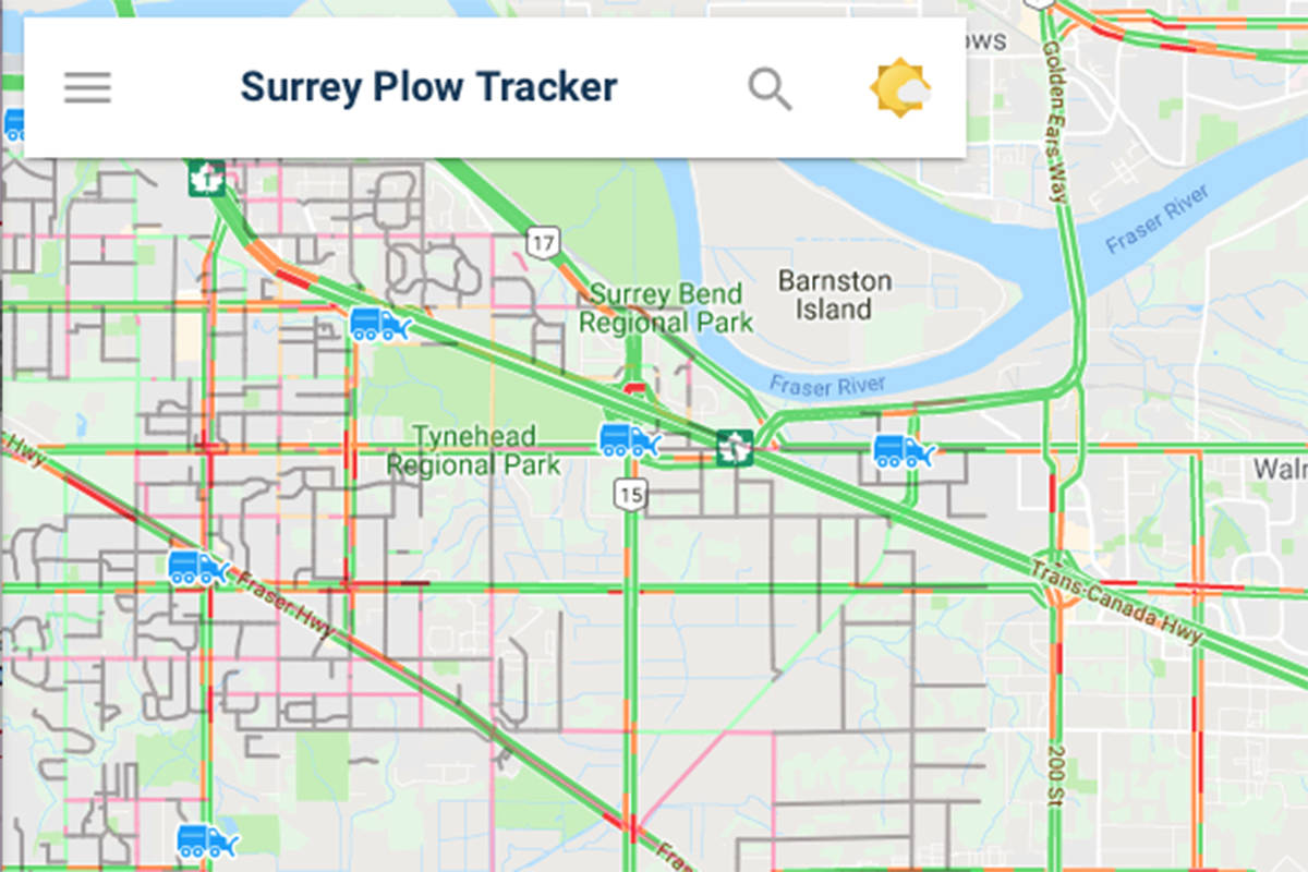 Armed with 17,000 tonnes of salt, Surrey launches snow plow tracker