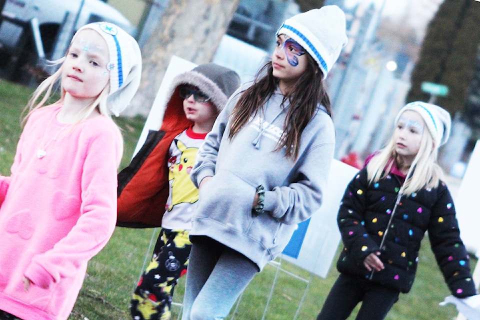 Participants march the streets of Cloverdale Feb. 22 to raise money for the CCK. (Photo: Olivia Johnson)