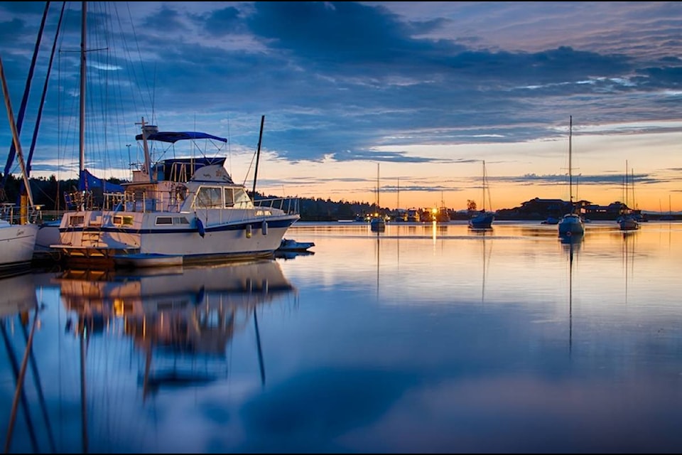 Boats settle in for the evening on Surrey’s Nicomekl River (McAllister / Amateur Photography Entry)