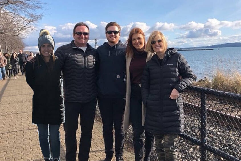 The Unger family on the White Rock Promenade. From left: Naomi, Randy, Spencer, Sarah and Marcie. (Contributed photo)