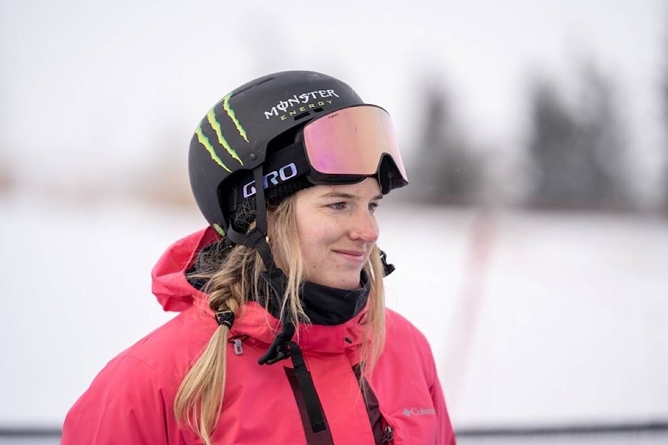 Cassie Sharpe pictured at a recent halfpipe World Cup event in Calgary. Photo by Sebastien Berthiaume / Freestyle Canada