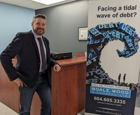 Those unable to break the credit cycle of using credit cards, or whose monthly debt payments are more than 20 per cent of their take-home pay, or who feel stress over their financial situation, can speak with a Licensed Insolvency Trustee at Boale, Wood & Company Ltd. to chart a path forward.