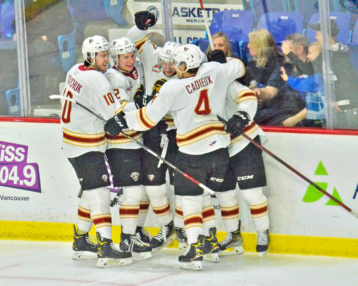 Monday night, May 3, at the Langley Events Centre in front of 3300-plus, the Vancouver Giants made some Western Hockey League history becoming the first eighth seeded team to knock off a top seed, thanks to a 6-3 Game 6 victory over the Everett Silvertips. (Gary Ahuja/Special to Langley Advance Times)