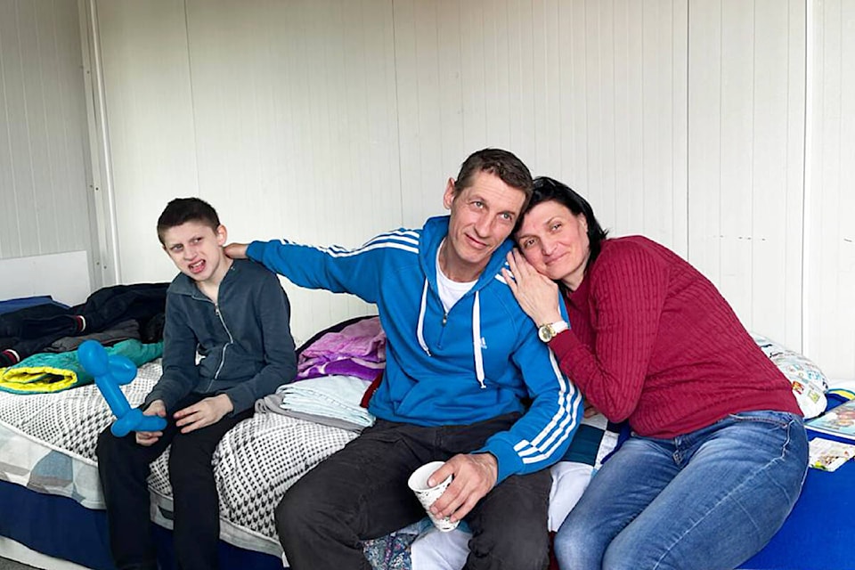 Ukrainian refugees Sebastian Tirtirau has helped who crossed into Romania. (Special to The News)