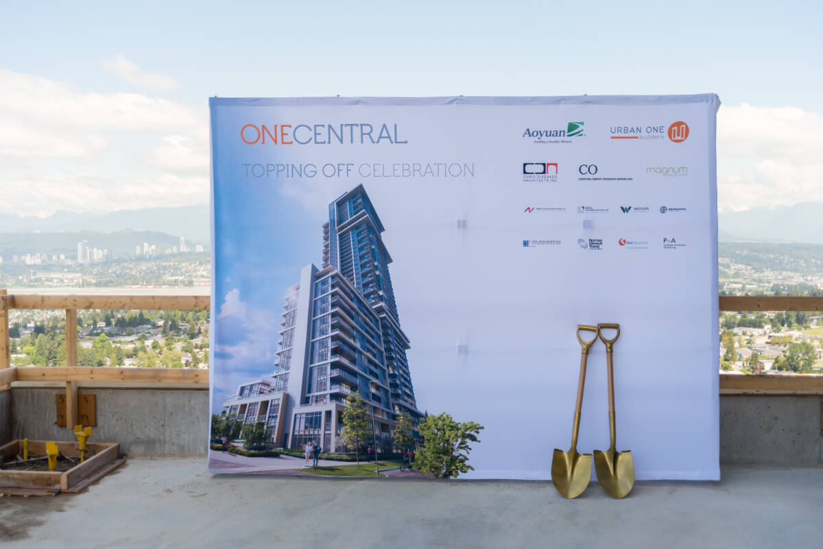 One Central is on schedule to house 550 families in the spring of 2023.