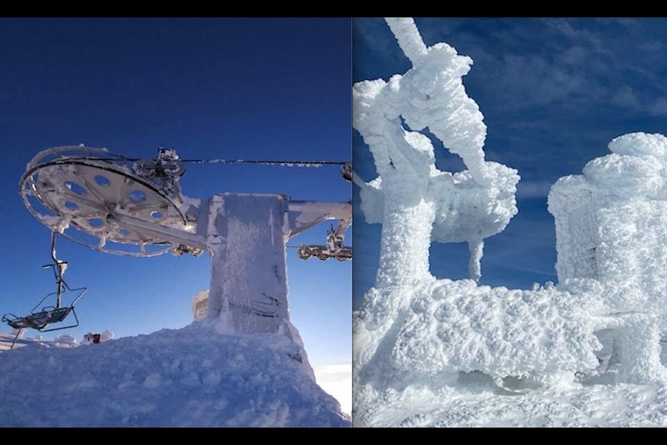 Before and after de-icing (Michael Ballingall/Submitted)