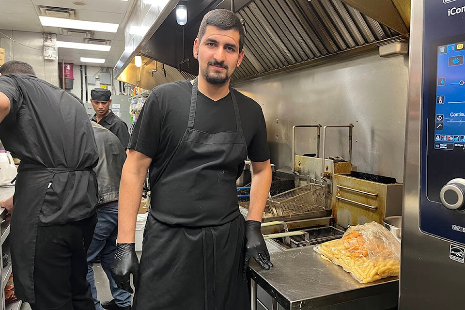 Harman Singh Gill is getting trained for every role at Bandra Cafe, where he started working after graduating from a food service assistant program designed for people with diverse abilities. (Sobia Moman photo)