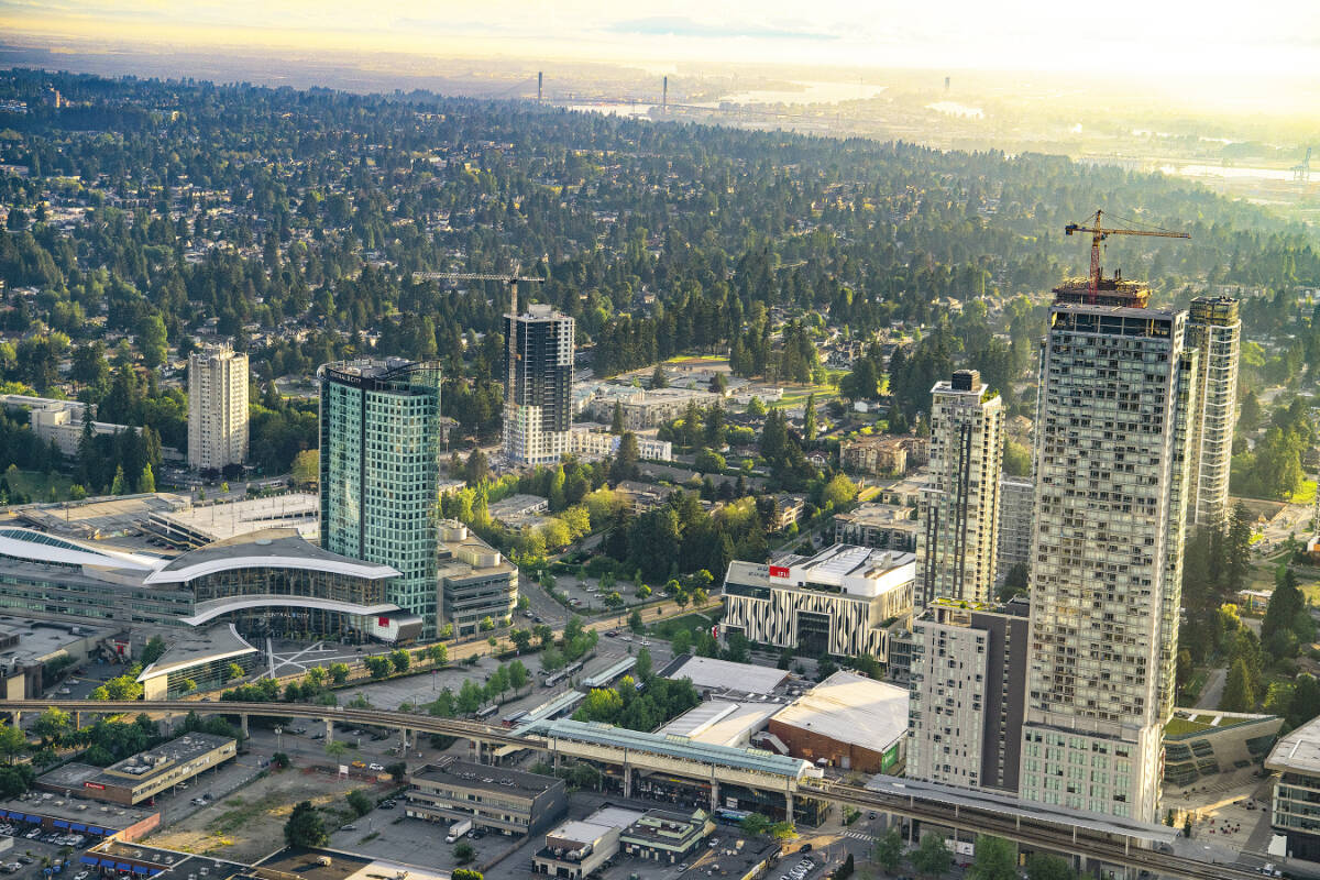 Simon Fraser as seen from above - Photo credit Larry Goldstein.
