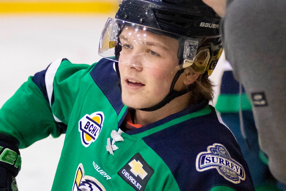 Defenceman Ty Brassington has been named captain of the Surrey Eagles BCHL hockey team. (Tav Morrison/@TavMorrison_Media photo)