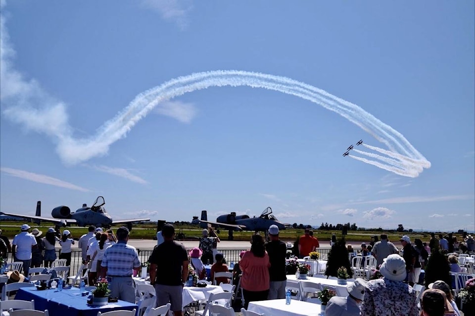 Thousands had their eyes on the skies for the 2023 Boundary Bay Airshow on Saturday, July 22. (Geoffrey Yue photo)