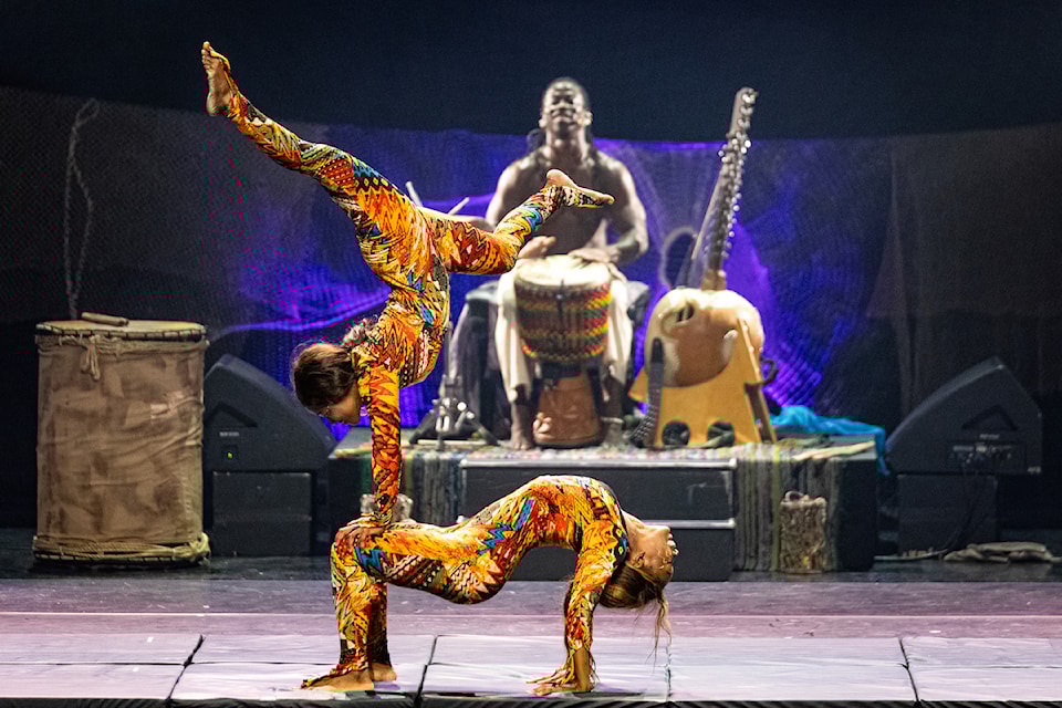 African circus performance