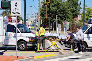 2 teen pedestrians injured at busy Surrey intersection