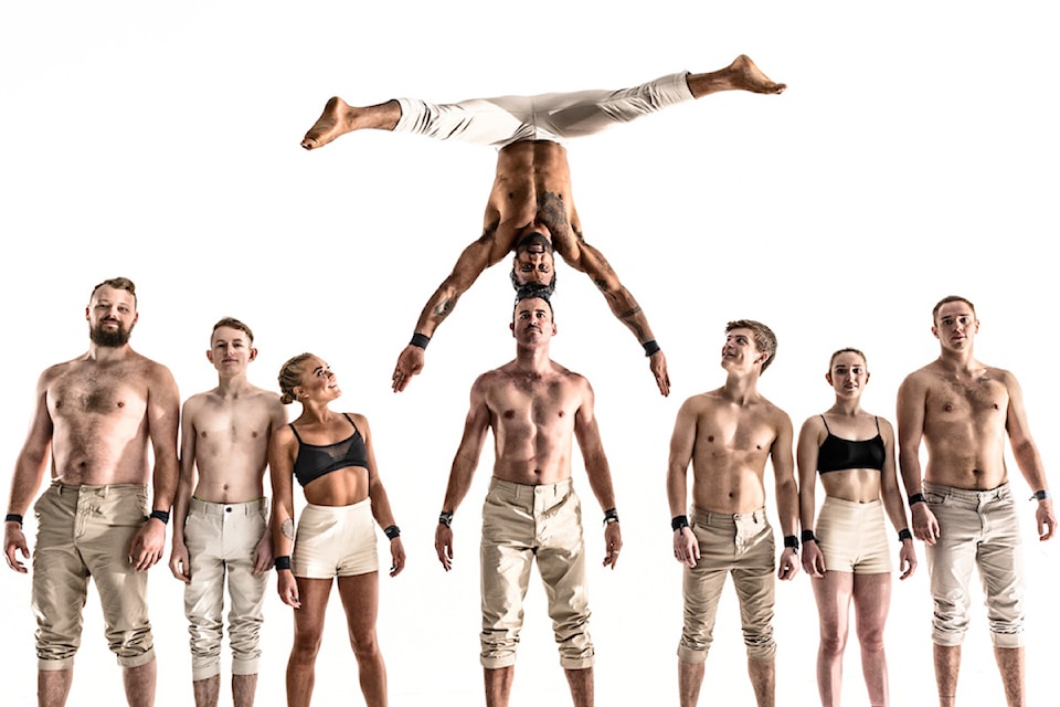 A scene from "A Simple Space," by Gravity and Other Myths circus company from Australia.