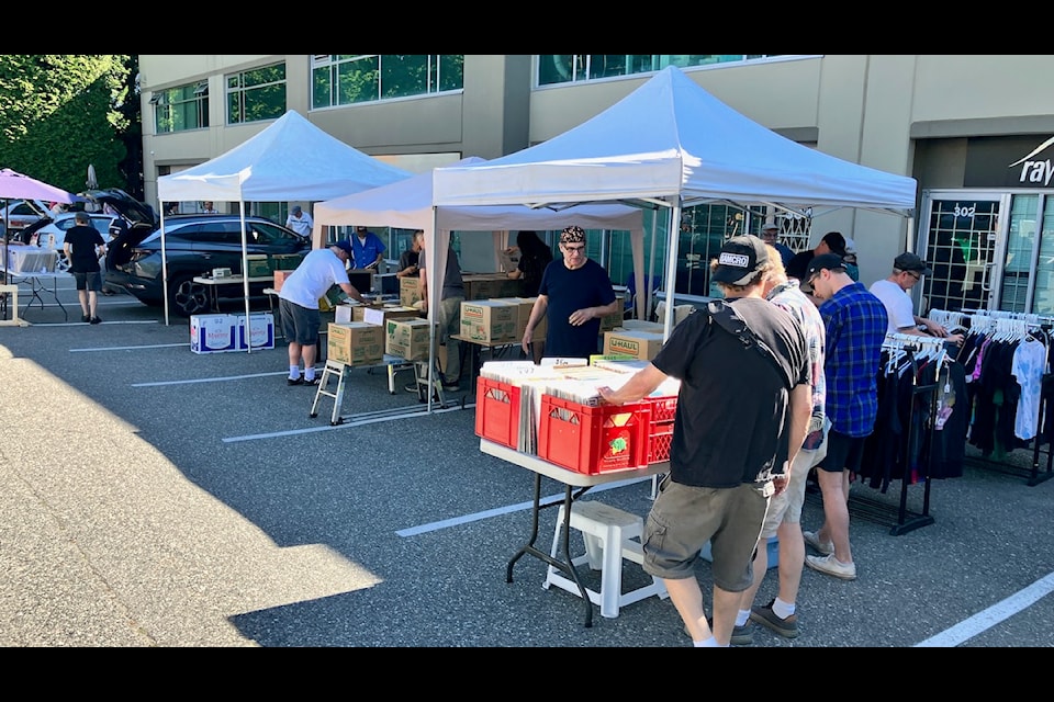 Innovative Audio's annual "garage sale" in Newton had vendors selling gear and records in the store parking lot, at 13255 78 Ave., Surrey.