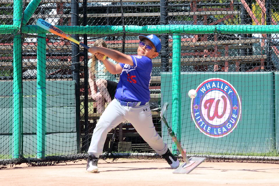 At the Bat-A-Thon fundraiser hosted by Whalley Little League June 7, 2025, at Whalley Athletic Park in Surrey. 