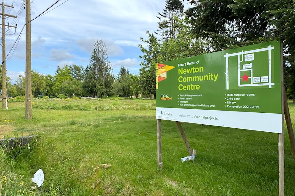 Future site of Newton Community Centre, at 71 Avenue and 136B Street.