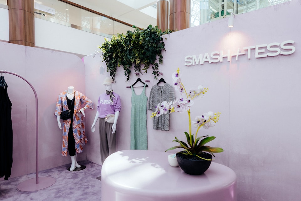 The Smash + Tess "pop-up" store at Guildford Town Centre in Surrey in April 2025.