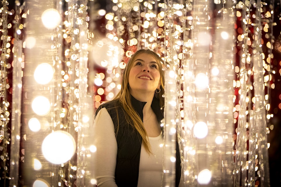 Lights at Noel Holiday Light Festival & Market at Cloverdale Fairgrounds in Surrey.