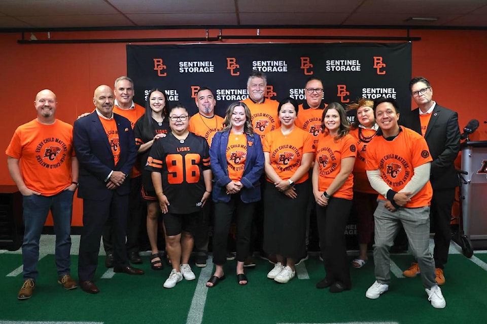 BC Lions Orange Shirt Day promotion