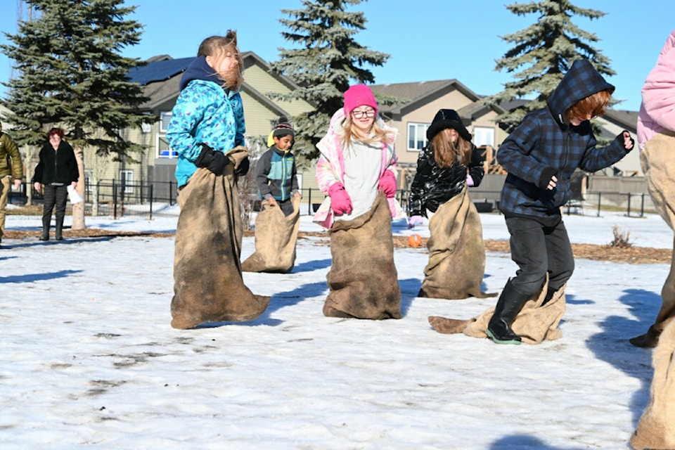 On Thursday, Feb. 27, École Our Lady of the Rosary School students participated in a French Carnival. 
(photo credit to Patrick Teskey at Red Deer Catholic Regional Schools)