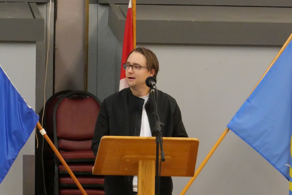 Jonathan Nash welcomed people to the annual Mayor's Prayer Breakfast. 