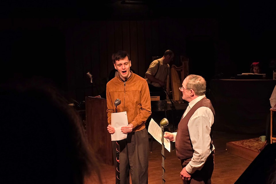 Owen Faetz and Paul Sametz on stage.