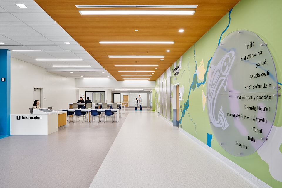 Interior of the new Ksyen Regional Hospital in Terrace. 