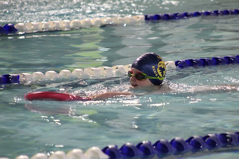 Selah Talstra (8) competed in the girls 11 and under 49m freestyle, 25m backstroke, 50m freestyle and 25m breaststroke. 