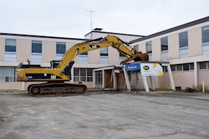Mills Memorial Hospital demolition begins