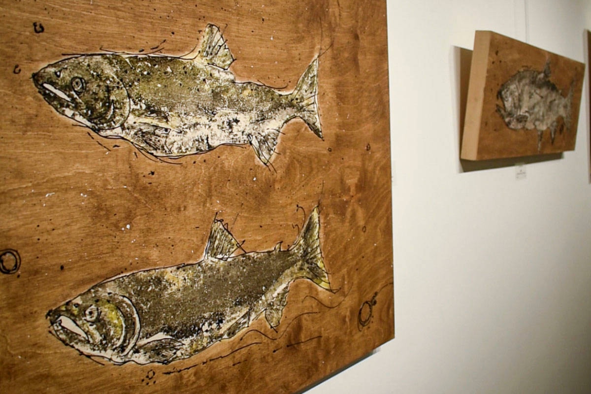 Salmon, oolichan given new life in Terrace art exhibit - Terrace