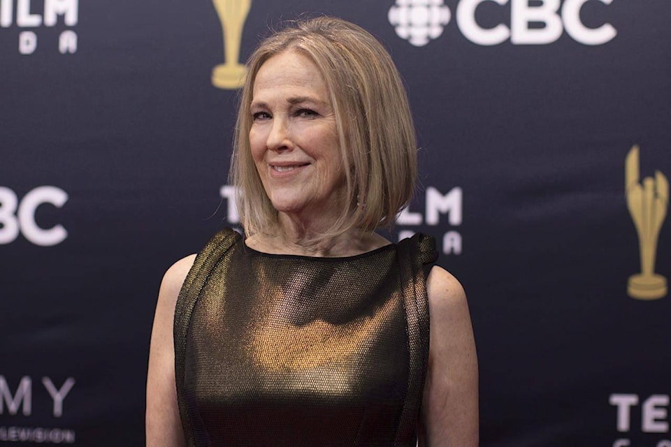Catherine O’Hara arrives on the red carpet at the Canadian Screen Awards in Toronto on Sunday, March 11, 2018. Canadian “Schitt’s Creek” star Catherine O’Hara has won an Emmy Award for lead actress in a comedy series. THE CANADIAN PRESS/Chris Young