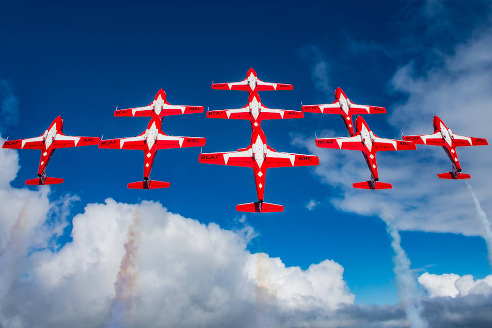 The Snowbirds are the military aerobatics flight demonstration team of the Royal Canadian Air Force. (Submitted photo)