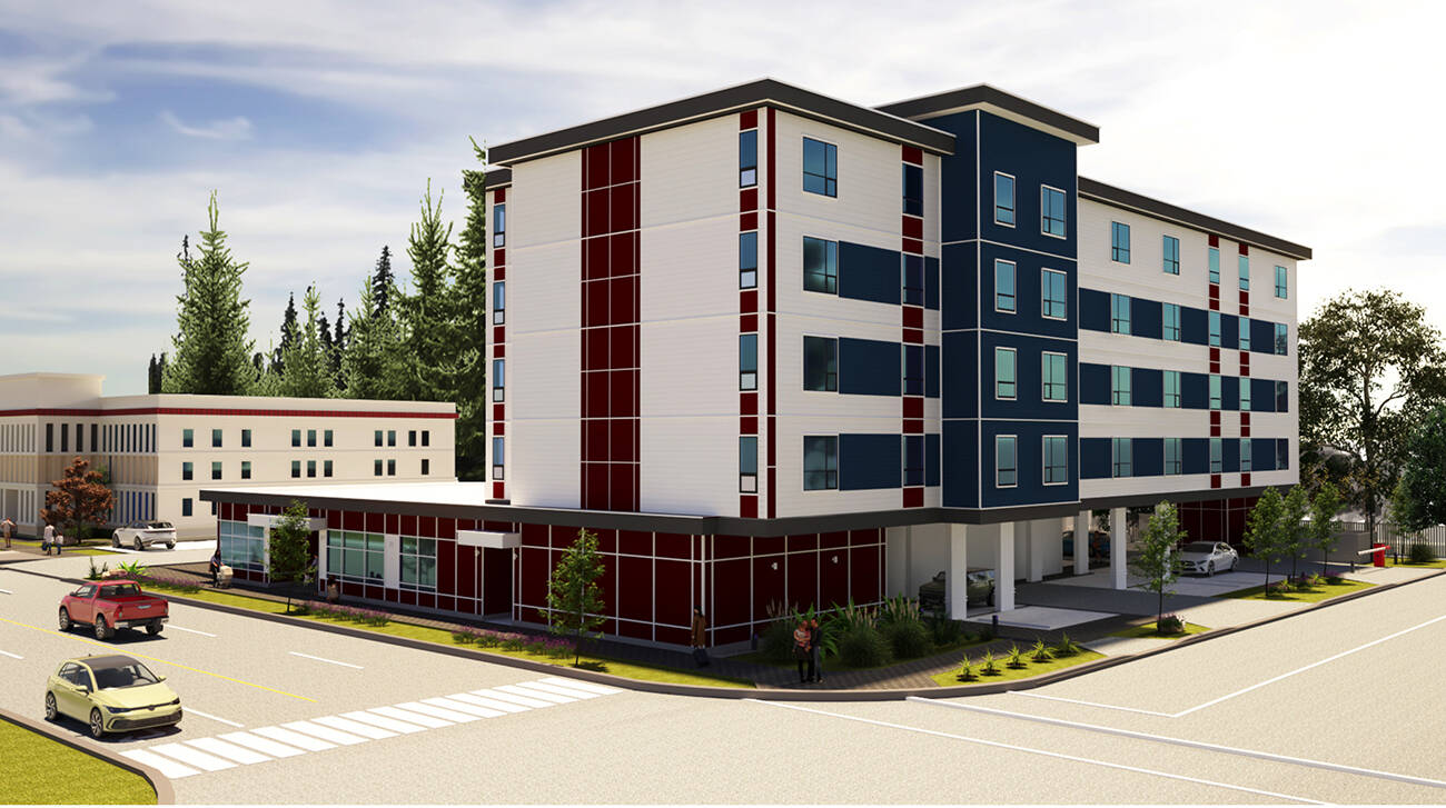The new home of Foundry Terrace will be a purpose-built space next to TDCSS headquarters at 101-3219 Eby St. Above the 7,500 square foot ground-floor space for youth ages 12-24 will be four floors of seniors housing run by BC Housing.