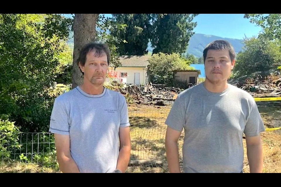 Mike Bell and his son Travis were sleeping when a fire broke out in their house. They lost everything. (GoFundMe)