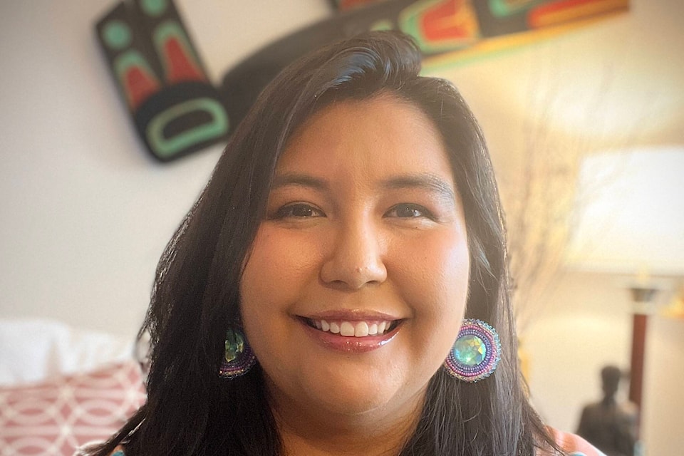 Satsi Naziel, a two-spirited Wet’suwet’en and Chilean artist, is a featured artist at the 2023 Skeena Salmon Arts Show. Known for crafting pieces that fuse tradition, identity, and heritage, Naziel’s work has become a profound voice in the world of Northwest Coast art. Their pieces often explore themes of healing, reconnection, and the power of cultural resilience. (Contributed photo)