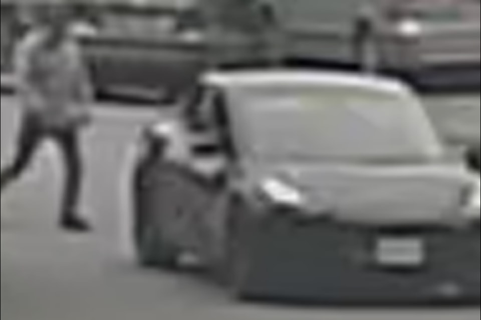 North Vancouver RCMP is looking for the suspect in a road rage incident on Aug. 12, 2024. The suspect is allegedly to have hit the victim, a man in his 70s, with a baton, knocking out several teeth.