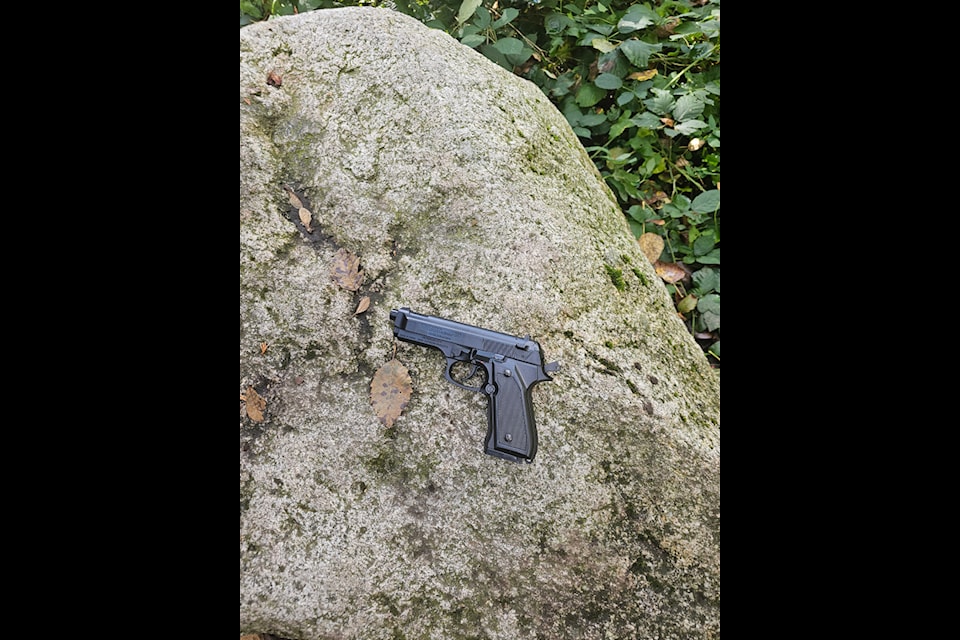 One of the weapons seized from teens by North Vancouver RCMP. Police say there has been a "marked increased" in weapons, including some homemade, from teens.
