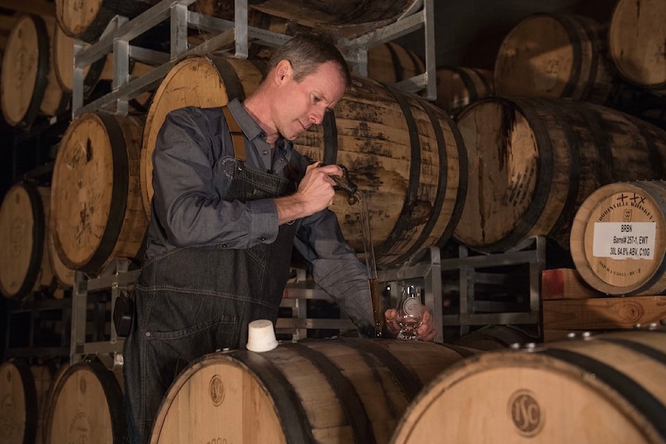 Tyler Dyck, owner of Okanagan Spirits distillery and president of the B.C. Craft Distillers Guild. Dyck wants B.C. to change regulations to support growing craft distilleries.