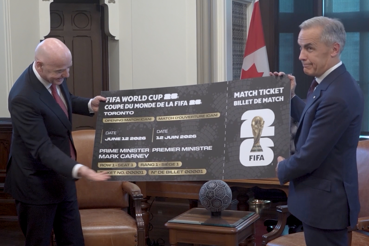 Carney meets with FIFA president in Ottawa, gets ticket to 1st Canadian game