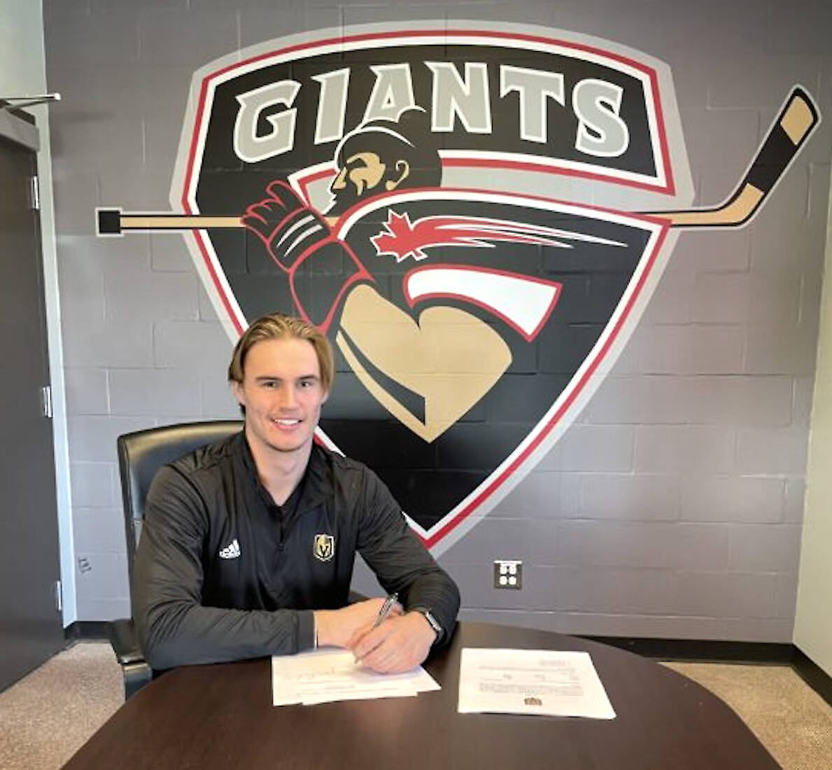 Vancouver Giants netminder Jesper Vikman has signed a three-year, entry-level contract with the Las Vegas Golden Knights of the NHL, beginning with the 2023-24 season. (Courtesy Vancouver Giants)