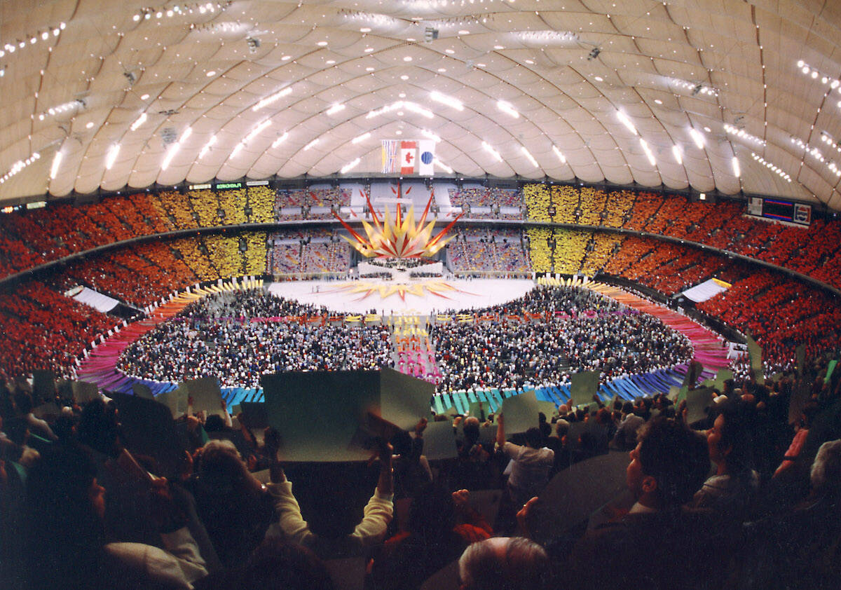 Expo 86 opening ceremonies at BC Place Stadium in 1986. (Submitted photo)