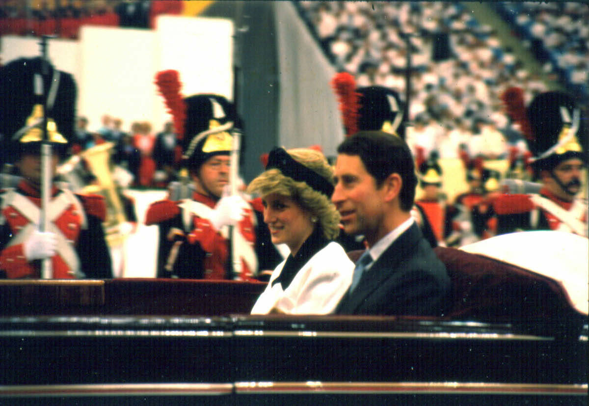 Princess Diana and Prince Charles (now King Charles) at BC Place Stadium during Expo 86 in 1986. (Submitted photo)