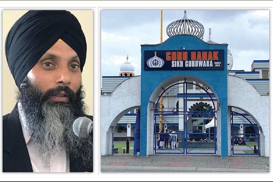 Hardeep Singh Nijjar, president of Guru Nanak Sikh Gurdwara, was shot and killed in his truck in the temple parking lot. (File photos: Sikh Community of B.C./Twitter and Tom Zillich)