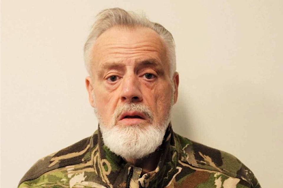 Brian Abrosimo, 61, has been released back into the community. A violent sex offender considered at high risk to reoffend, he is banned from being in 91ԭ or Abbotsford. (Surrey RCMP/Special to Black Press Media)