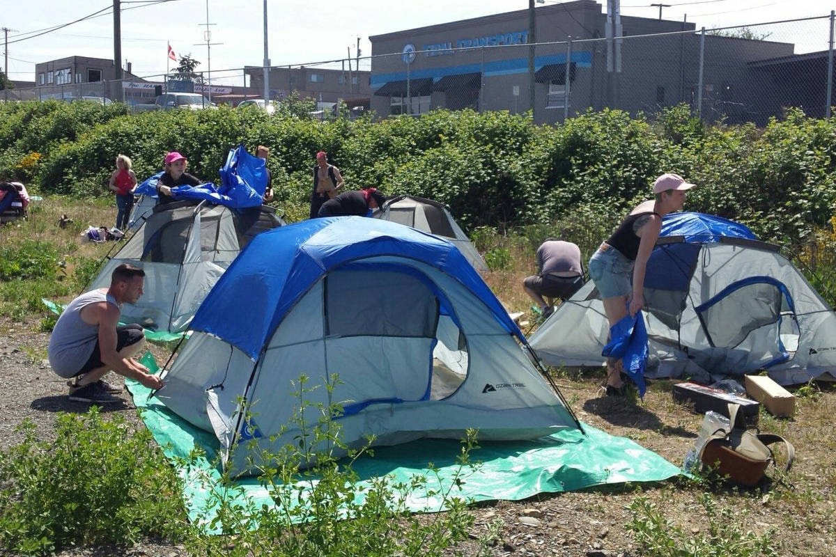 New homeless camp called Discontent City gets set up in Nanaimo -  Tofino-Ucluelet Westerly News