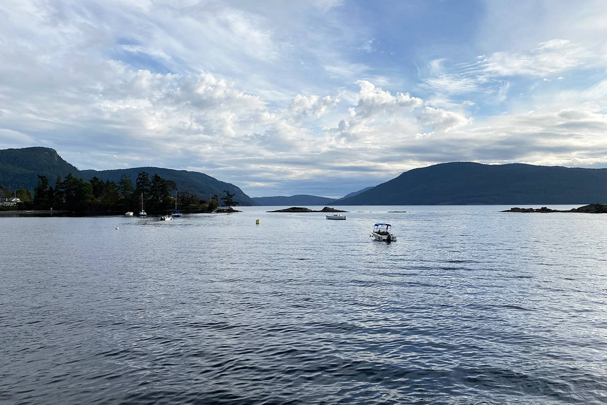 We watched Salt Spring slowly disappear behind us … as the island we were now to explore appeared in front of us.