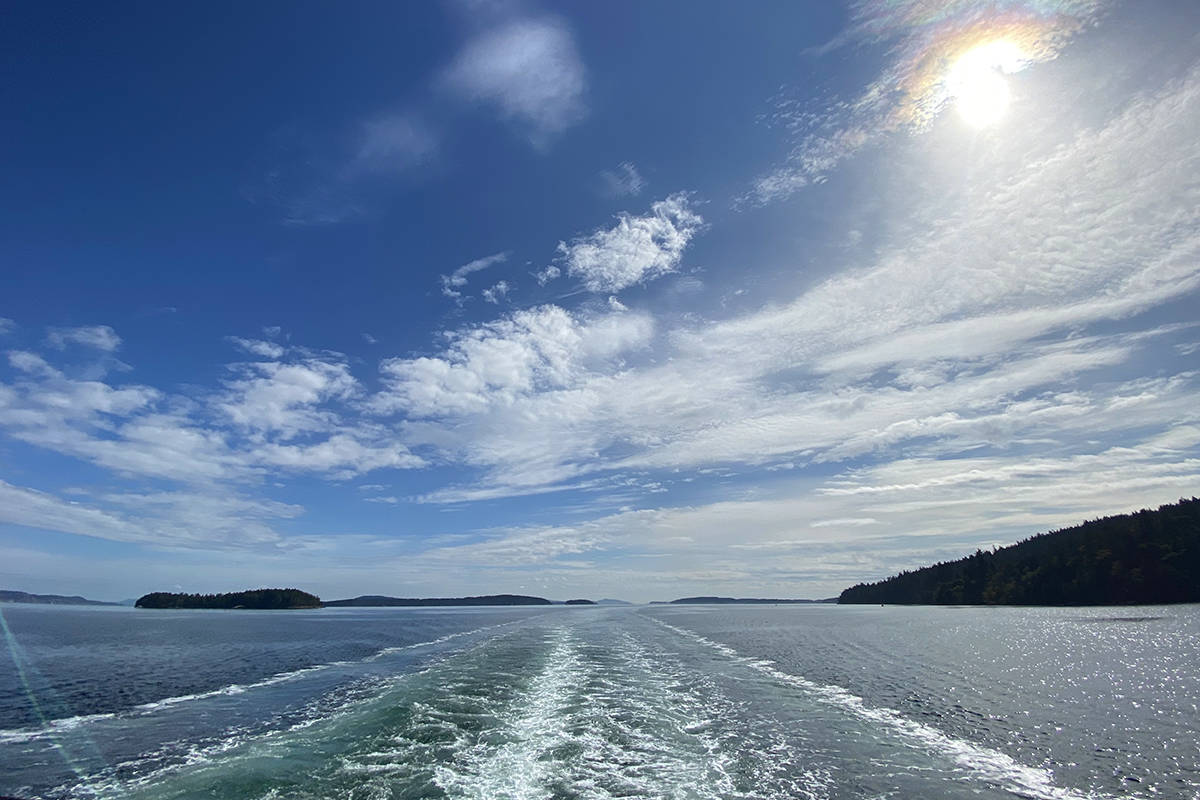 The ferry from BC Ferries Swartz Bay Terminal to Fulford Harbour showcased some beautiful ocean views.