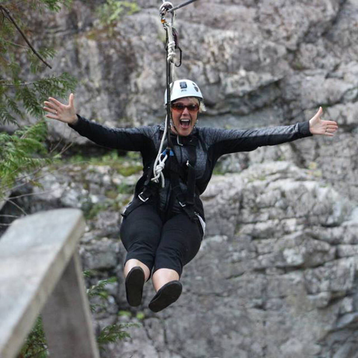 West Coast Wild Zipline offers six lines through the old-growth rainforest and above the Winchee (Kennedy) River. Photo: Tourism Ucluelet