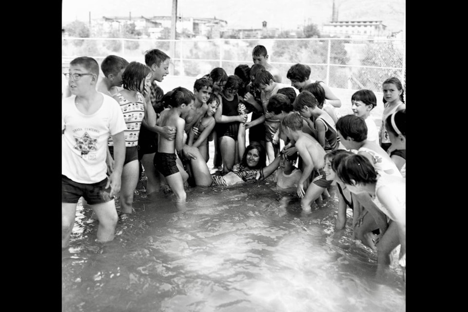  Many happy kids cool off in the Daniel Street wading pool circa July 1968. 